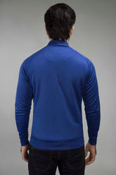 Blue Mock Neck Zipper Jacket JKT-MNZ-62-02