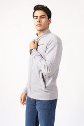 Ash Grey Zipper Jacket JKT-MNZ-75-01
