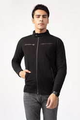 Black Zipper Jacket JKT-MNZ-75-02