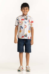 Junior Boy Multi Printed Casual Shirt JB-CS-SS23-001
