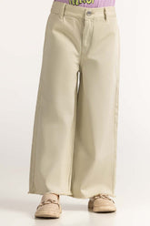 Junior Girl Beige Basic Trouser JG-NDJ-SS24-003