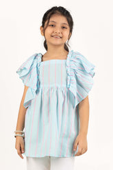 Junior Girl Light Blue Blouse 231-417-030