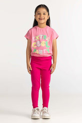 Junior Girl Pink Trouser JG-TRKN-SS24-012