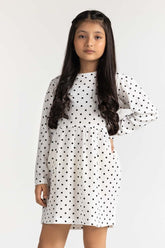 Junior Girl White Basic Top JG-DRS23-001