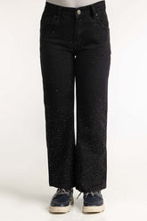Junior Girls Black Basic Denim Jeans JG-JNS-WS23-001