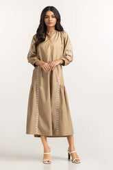 Khaki Basic Dress WM-DRSWS23-010