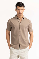 Khaki Basic Shirt KS-HSPK23-037
