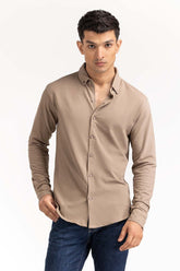 Khaki Basic Shirt KS-HSPK23-042