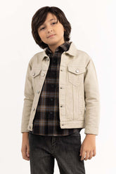 Junior Boy Khaki Jacket 224-310-053