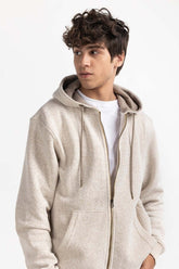 Khaki Textured Fashion Jacket MN-HDZ-WS23-005