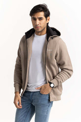 Khaki ZipUp Hoodie JKT-KNTHZ22-042