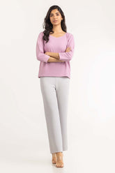 Lavender Knit Top 231-213-205