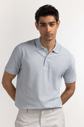 Light Blue Signature Polo PS-SIGPK24-003