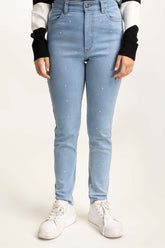 Light Blue Skinny Jeans 224-221-008