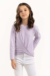 Junior Girl Lilac Sweatshirt 224-413-038