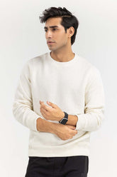 Lime Basic Knitted Sweat Shirt SWS-B22-086