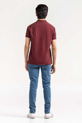 Maroon Basic Polo PKP-SB-125