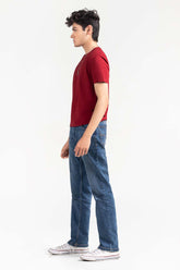 Maroon Basic Signature T-Shirt JCN-SIG-D044