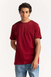 Maroon Basic Tee TS-CNSJ24-080
