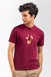 Maroon Graphic Tee JGP-URB-D250-01