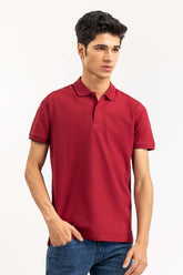 Maroon Signature Polo PKP-SB-148