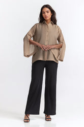 Mid Length Button Down Shirt WM-CS-SS24-054
