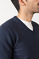 Mid Night V Neck Sweater - FS-SWT-D27-03