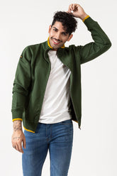 Military-Green Zipper Jacket - JKT-MNZ-67-03