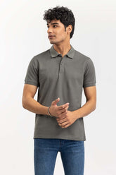 Military Grey Signature Polo PKP-SB-147