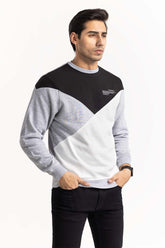 Monochrome Color Block SweatShirt SWS-F22-036