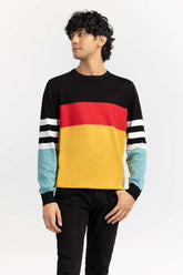 Multi Color Block Crew Neck Sweater SWT-FFSCN22-253