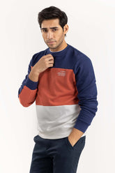 Multi Color Block Sweat Shirt SWS-F22-039