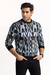 Multi Color Geomatric Pattern Sweater SWT-FFSHN22-156