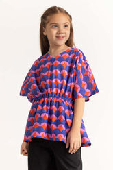 Multi Color Junior Girl Basic Blouse JG-BLS-SS24-015