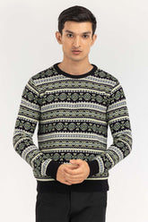 Multi Color Navajo Crew Neck Sweater SWT-FFSCN22-132