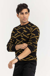 Multi Color Pattern Crew Neck Sweater SWT-FFSCN22-213