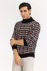 Multi Color Pattern Turtle Neck Sweater SWT-FFSTN22-175