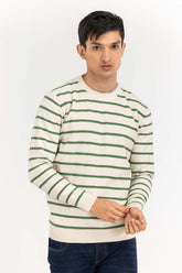 Multi Color Striped Crew Neck Sweater SWT-FFSCN22-145