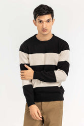 Multi Color Striped Crew Neck Sweater SWT-FFSCN22-220