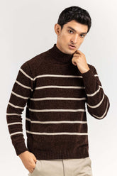 Multi Color Striped Turtle Neck Sweater SWT-FFSTN22-208-1