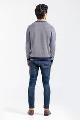 Navy-White Fashion Sweater FS-SWT-VPN-FD-411-01