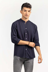Navy Basic Casual Shirt CS-PD22-004