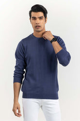 Navy Basic Crew Neck Sweater SWT-BFSCN-22-008