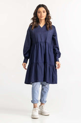 Navy Blouse 231-217-079