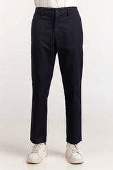 Navy Blue Basic Khaki Pant MNTRCSS24007-A