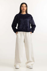 Navy Blue Basic Sweatshirt WM-SWS23-100