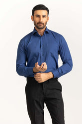 Navy Blue Formal Shirt MN-FS-PD24-008