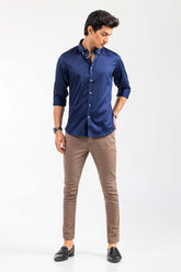 Navy Blue Smart Casual Shirt CM-YD-2896 SC