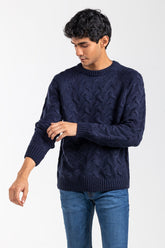 Navy Fashion Sweater FS-SWT-ACR-FD-421-01