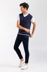 Navy Fashion Sweater SL-SWT-FD-32-01